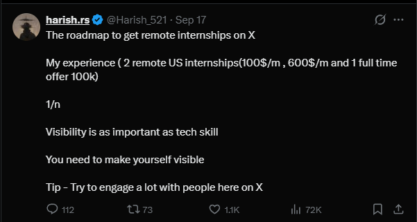 How I got 2 US remote internships and one full time offer